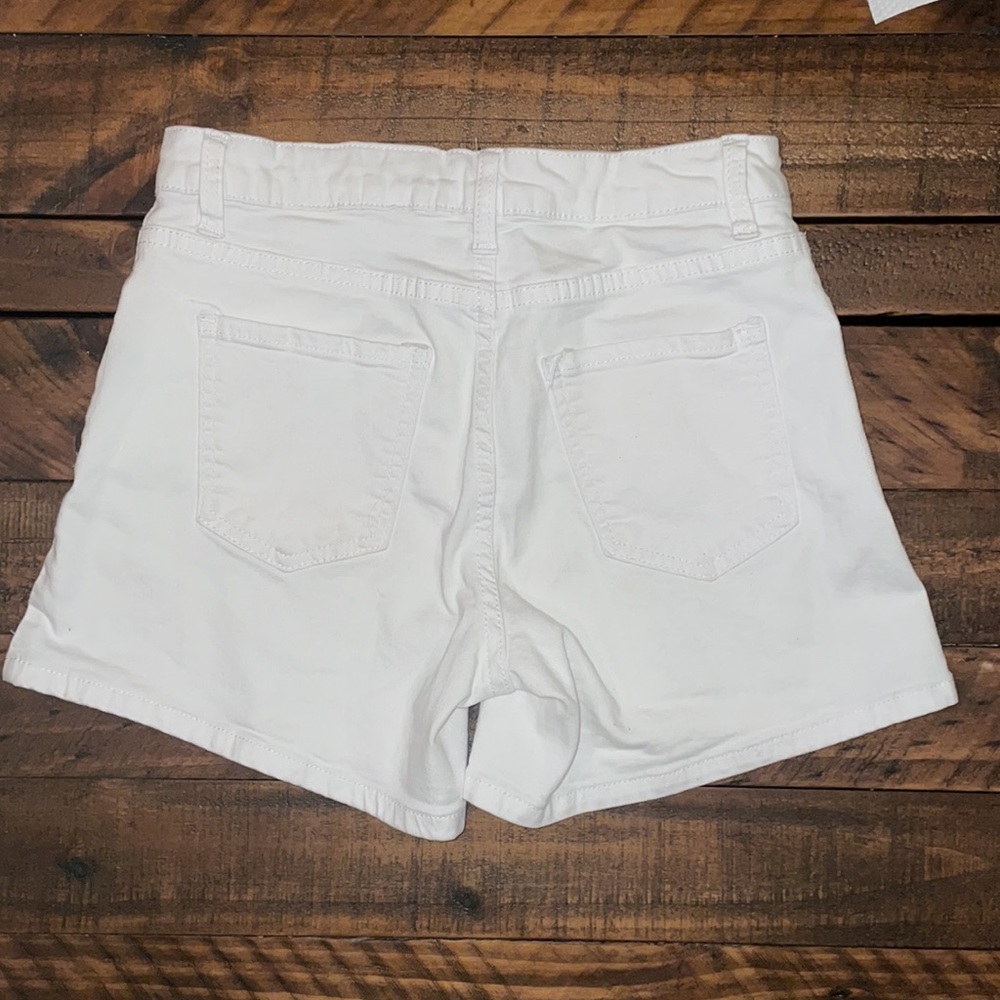 White Denim Shorts